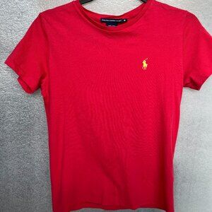 Women's Ralph Lauren Sport Short Sleeve Coral Red T-Shirt Size M